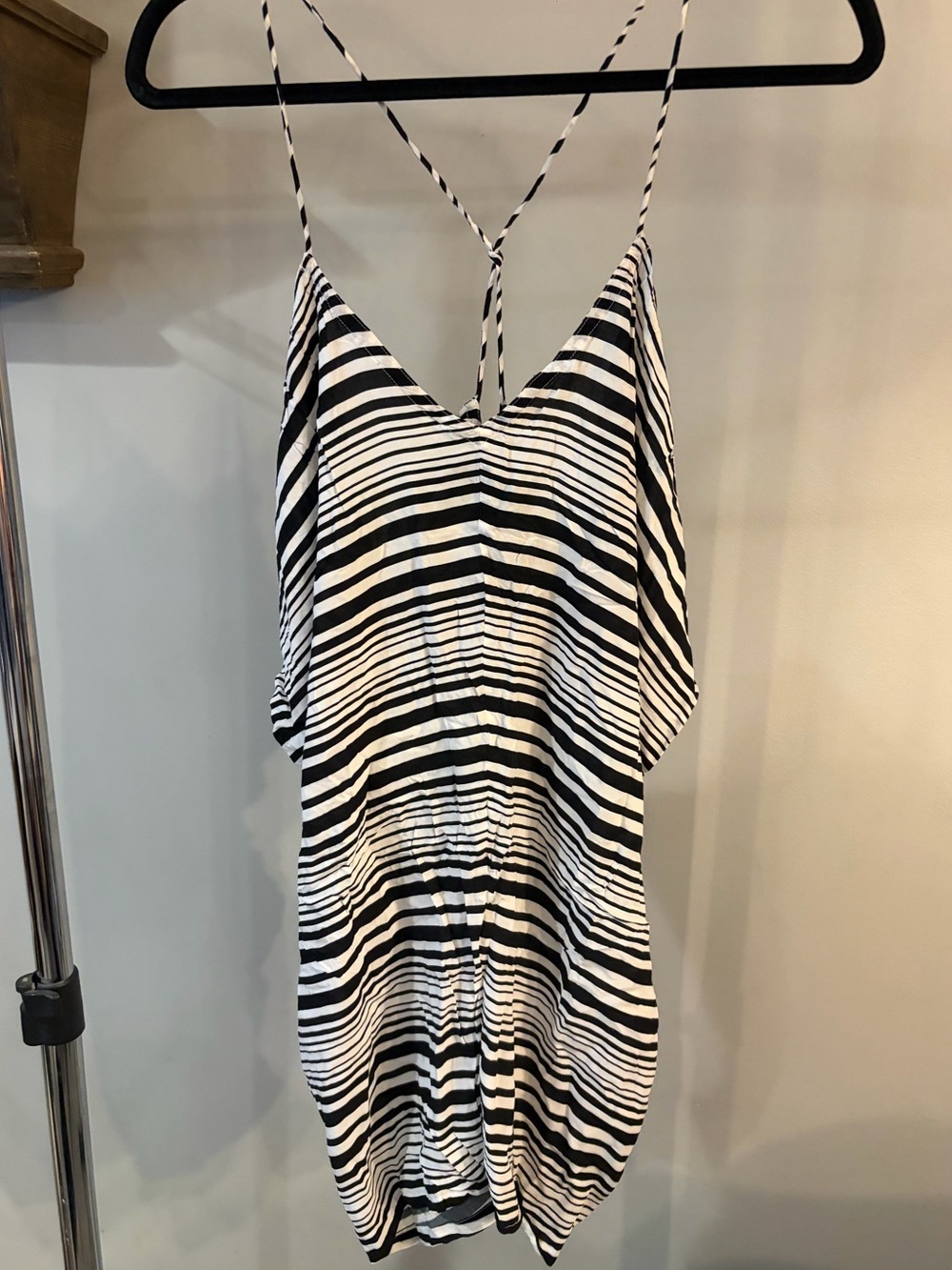 Victoria's Secret Black and White Striped Tank dress size small